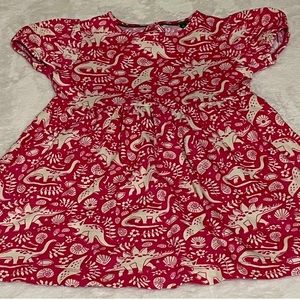 Mini Boden Puff Sleeve Jersey Dress